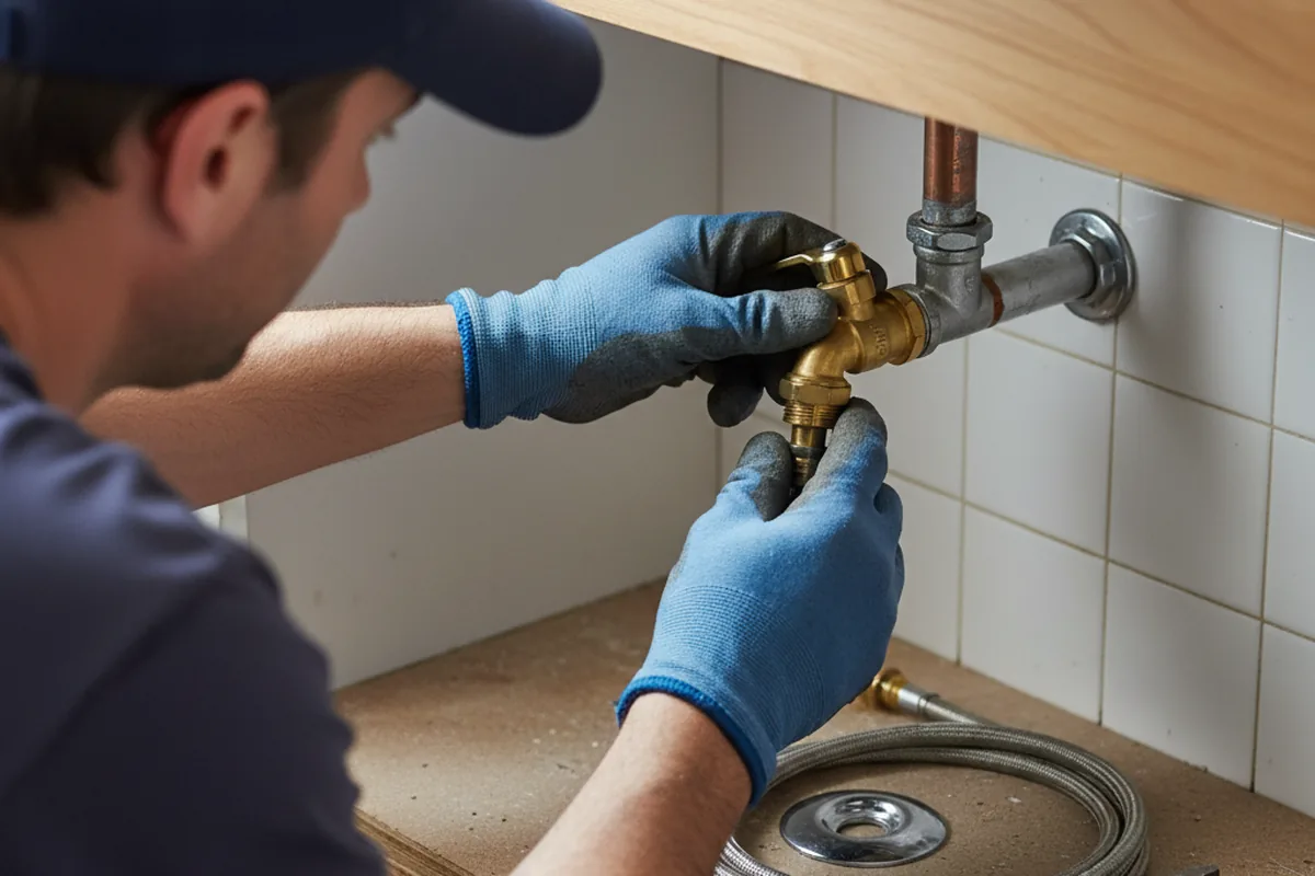 Shutoff valve and fitting work during Emergency Plumbing in Proctorville